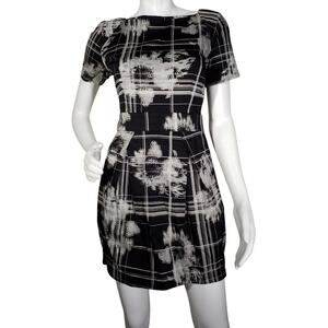 French Connection Womens Size 6 Abstract Print Pockets Stretch Cocktail Dress